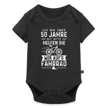 Ich Bin Über 50 Jahre Alt Bitte... - Baby Premium Kurzarmbody - Schwarz - Vorne