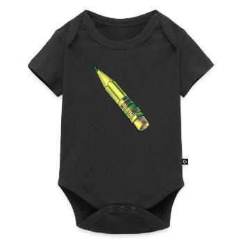 Jaune crayon - Body à manches courtes Premium Bébé - noir - Devant