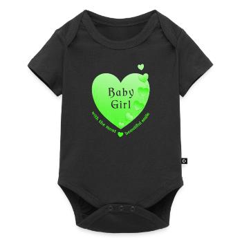 fille bébé fille - Body à manches courtes Premium Bébé - noir - Devant