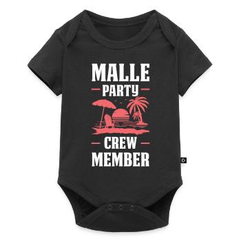 Malle Party Crew - Baby Premium short-sleeve bodysuit - black - Front