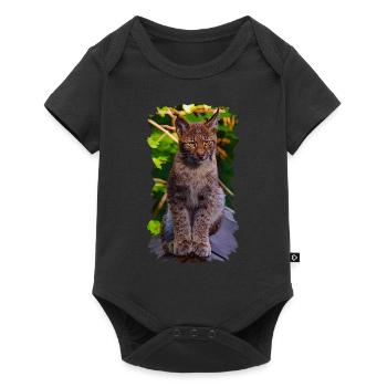 lynx - Baby Premium short-sleeve bodysuit - black - Front