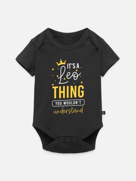 Sternzeichen Konstellation Glück - Baby Premium Kurzarmbody - Schwarz