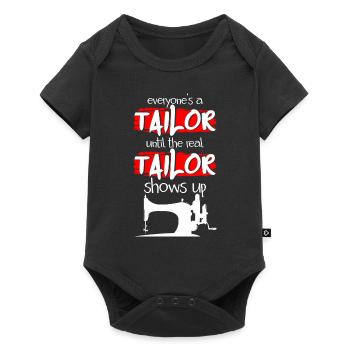 Tailor Lingerie Pants Sewing Machine - Baby Premium short-sleeve bodysuit - black - Front