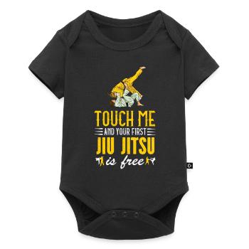Touch Me and your first Jiu Jitsu is free - Baby Premium short-sleeve bodysuit - black - Front