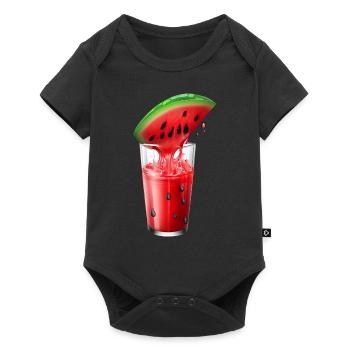 Juicy watermelon in a jar - Baby Premium short-sleeve bodysuit - black - Front