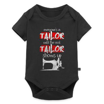 Machine à coudre à la main de passe-temps de vêtements - Body à manches courtes Premium Bébé - noir - Devant