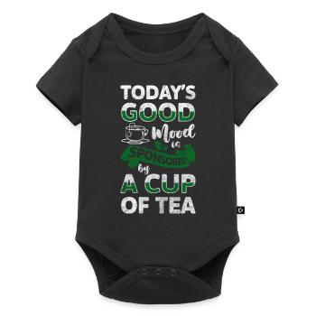 Tea Time Out Heat Teapot - Baby Premium short-sleeve bodysuit - black - Front