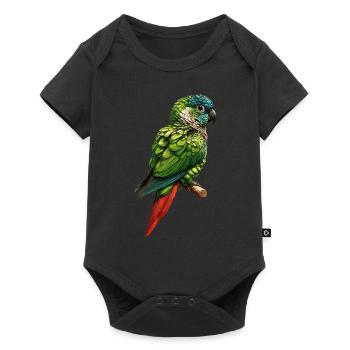 Green Cheek Conure Cute Conure Parrot - Baby Premium short-sleeve bodysuit - black - Front
