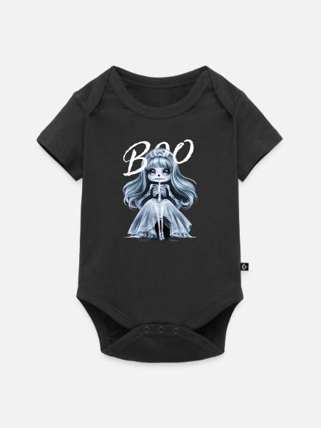 Kawaii Anime Girl Ghost - Baby Premium short-sleeve bodysuit - black