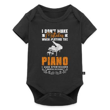 Orchestre d’art de composition pour piano - Body à manches courtes Premium Bébé - noir - Devant