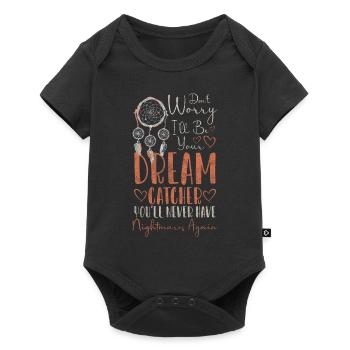 Capteur de rêves, souhait, bonheur, sommeil - Body à manches courtes Premium Bébé - noir - Devant