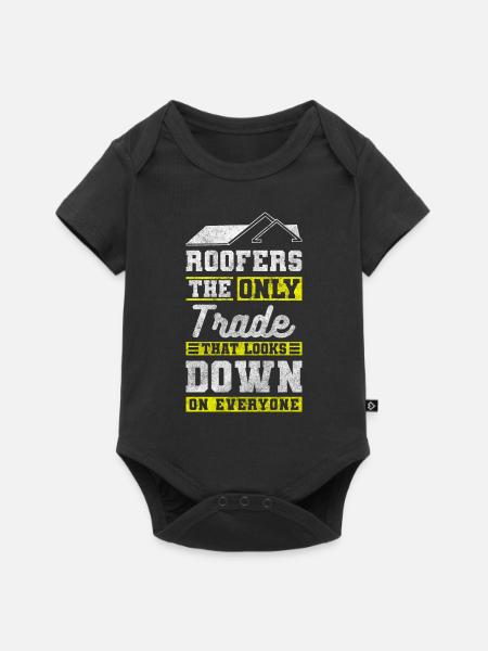 Dachdecker Ziegel Häuser Dachdeckermeister - Baby Premium Kurzarmbody - Schwarz