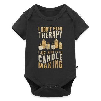 Candle Decoration Romantic Passion - Baby Premium short-sleeve bodysuit - black - Front