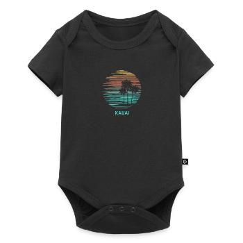 Kauai Hawaii Cool Souvenir Urlaub künstlerisch - Baby Premium Kurzarmbody - Schwarz - Vorne