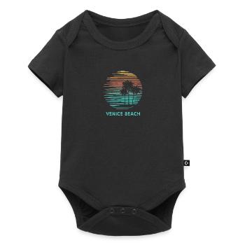 Venice Beach Californie Cool Souvenir Vacances - Body à manches courtes Premium Bébé - noir - Devant