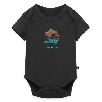 Long Beach Californie Cool Souvenir Vacances - Body à manches courtes Premium Bébé - noir - Devant