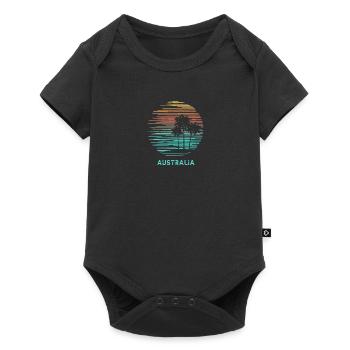 Australia Cool Souvenir Vacation Artistic - Baby Premium short-sleeve bodysuit - black - Front
