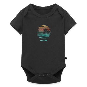 Panama Cool Souvenir Vacation Artistic - Baby Premium short-sleeve bodysuit - black - Front