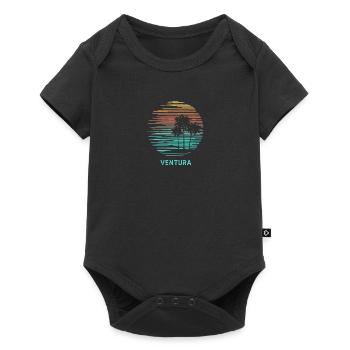 Ventura California Cool Souvenir Vacances Artistique - Body à manches courtes Premium Bébé - noir - Devant