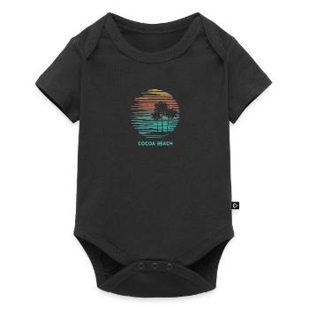 Cocoa Beach Florida Cooler Souvenir-Urlaub - Baby Premium Kurzarmbody - Schwarz - Vorne