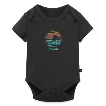 Ecuador Cool Souvenir Vacation Artistic - Baby Premium short-sleeve bodysuit - black - Front