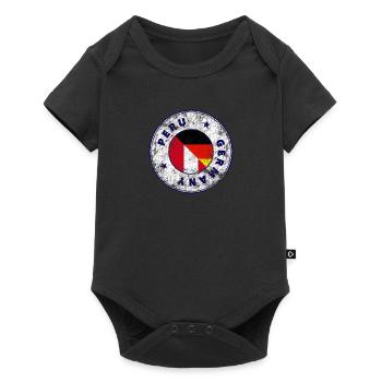 PERU GERMANY Stamp - Baby Premium short-sleeve bodysuit - black - Front
