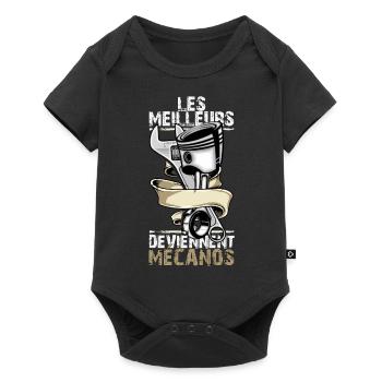 mecanos - Body à manches courtes Premium Bébé - noir - Devant