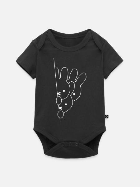 rabbit - Baby Premium short-sleeve bodysuit - black