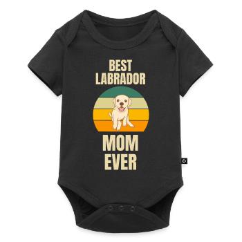 Meilleur Labrador Mama Mother’s Day Dogs Retro Labrador - Body à manches courtes Premium Bébé - noir - Devant