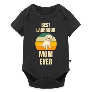 Meilleurs chiens Maman Propriétaire de chien Fête des mères Labrador - Body à manches courtes Premium Bébé - noir - Devant