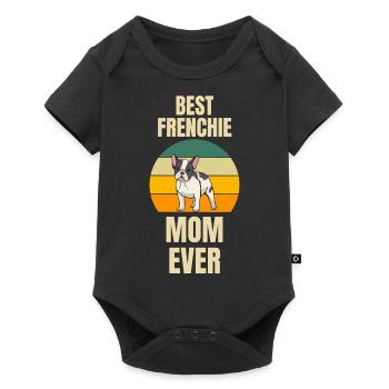 Dogs Best Frenchie Mama French Bulldog - Baby Premium short-sleeve bodysuit - black - Front