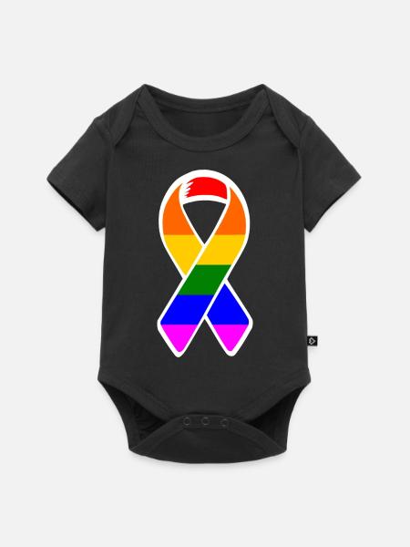 Lgbtq - Baby Premium Kurzarmbody - Schwarz