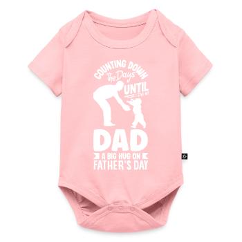 Compte à rebours des jours de la fête des pères - Body à manches courtes Premium Bébé - rose - Devant
