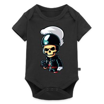 biker styler enervée - Body à manches courtes Premium Bébé - noir - Devant