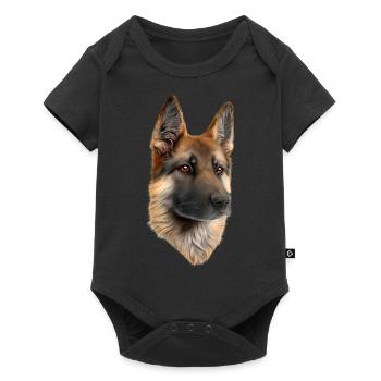 Dog owners German Shepherds Dog owners Dogs Dogs - Baby Premium short-sleeve bodysuit - black - Front