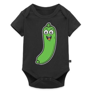 courgette - Baby Premium short-sleeve bodysuit - black - Front