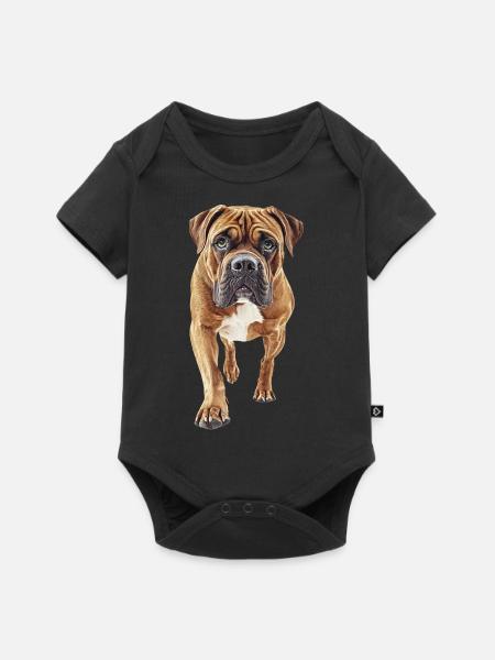 Bullmastiff - Baby Premium Kurzarmbody - Schwarz