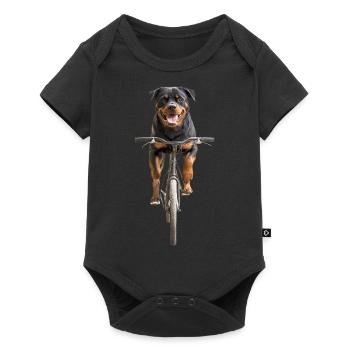 Rottweiler - Baby Premium Kurzarmbody - Schwarz - Vorne
