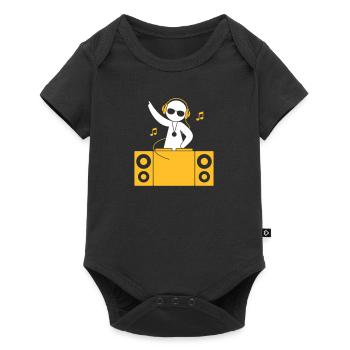Un DJ joue de la musique cool - Body à manches courtes Premium Bébé - noir - Devant