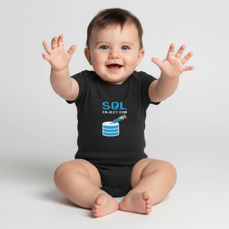 Injection SQL pour les administrateurs de base de données SQL Body à manches courtes Premium Bébé