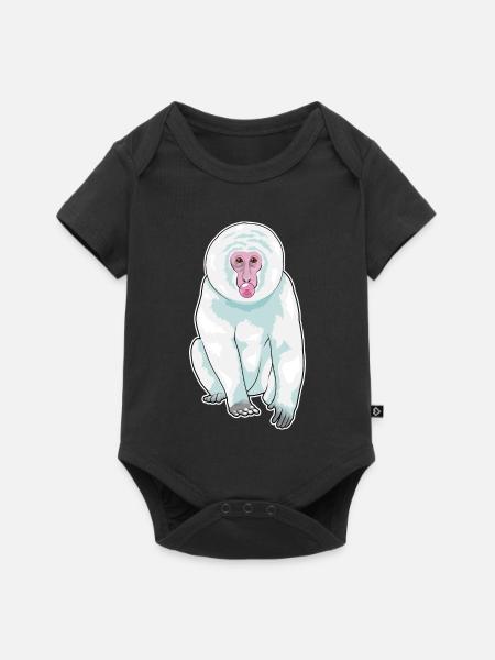 Affe Kaugummi - Baby Premium Kurzarmbody - Schwarz