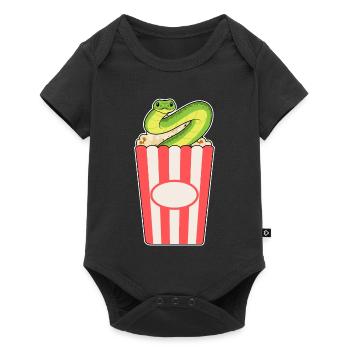 Maïs soufflé serpent - Body à manches courtes Premium Bébé - noir - Devant