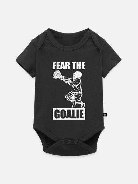 Lacrosse Torhüter - Baby Premium Kurzarmbody - Schwarz
