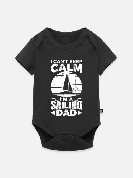 Segler Vater - Baby Premium Kurzarmbody - Schwarz