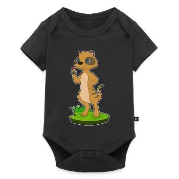 Meerkat Ring - Baby Premium short-sleeve bodysuit - black - Front