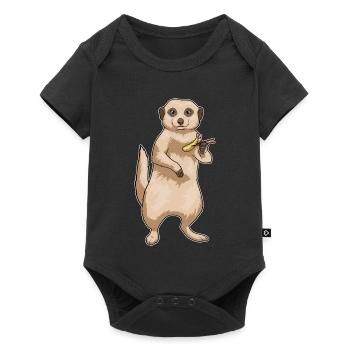 Suricate Poisson Tempura - Body à manches courtes Premium Bébé - noir - Devant