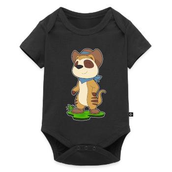 Suricate Cowboy chapeau de Cowboy - Body à manches courtes Premium Bébé - noir - Devant
