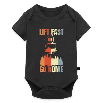 Snowboarding Joke - Baby Premium short-sleeve bodysuit - black - Front