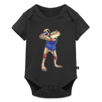Frog Volleyball Player Volleyball - Baby Premium short-sleeve bodysuit - black - Front