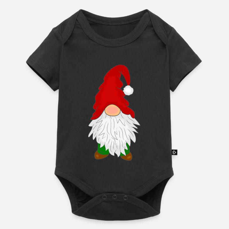 Wichtel mit Bart - Baby Premium Kurzarmbody - Schwarz